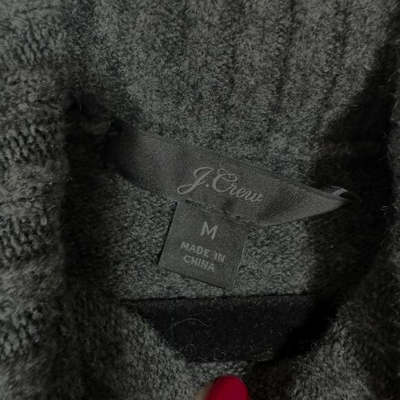 J.Crew Womens Wool/Alpaca Blend Turtleneck Gray Sweater Sz M Minimalist Cottage - Picture 5 of 6